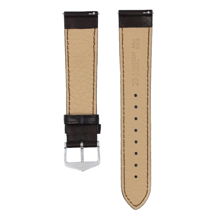 Hirsch Merino nahkaranneke ruskea