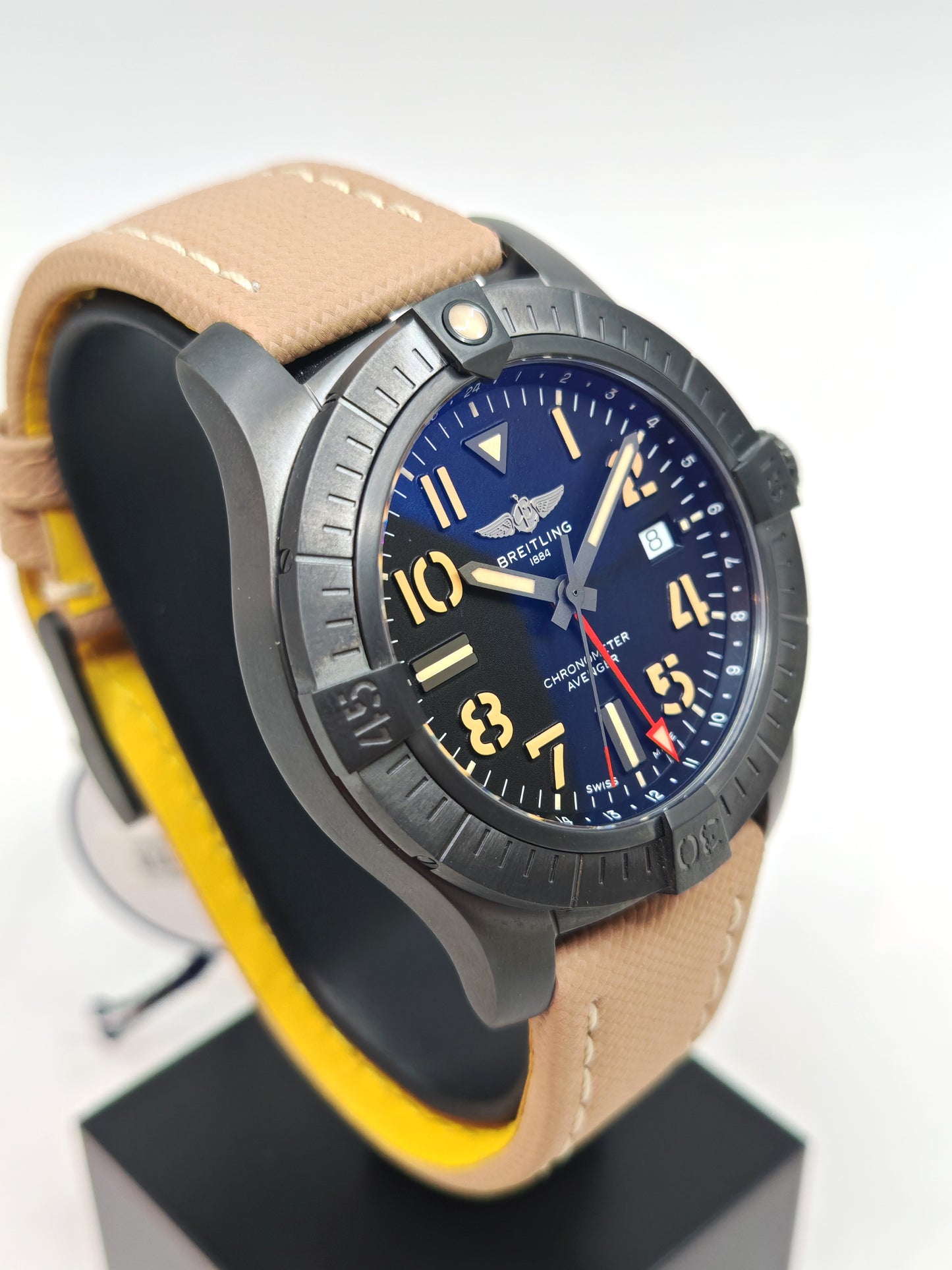 New Old Stock Breitling Avenger Automatic GMT 45 Night Mission