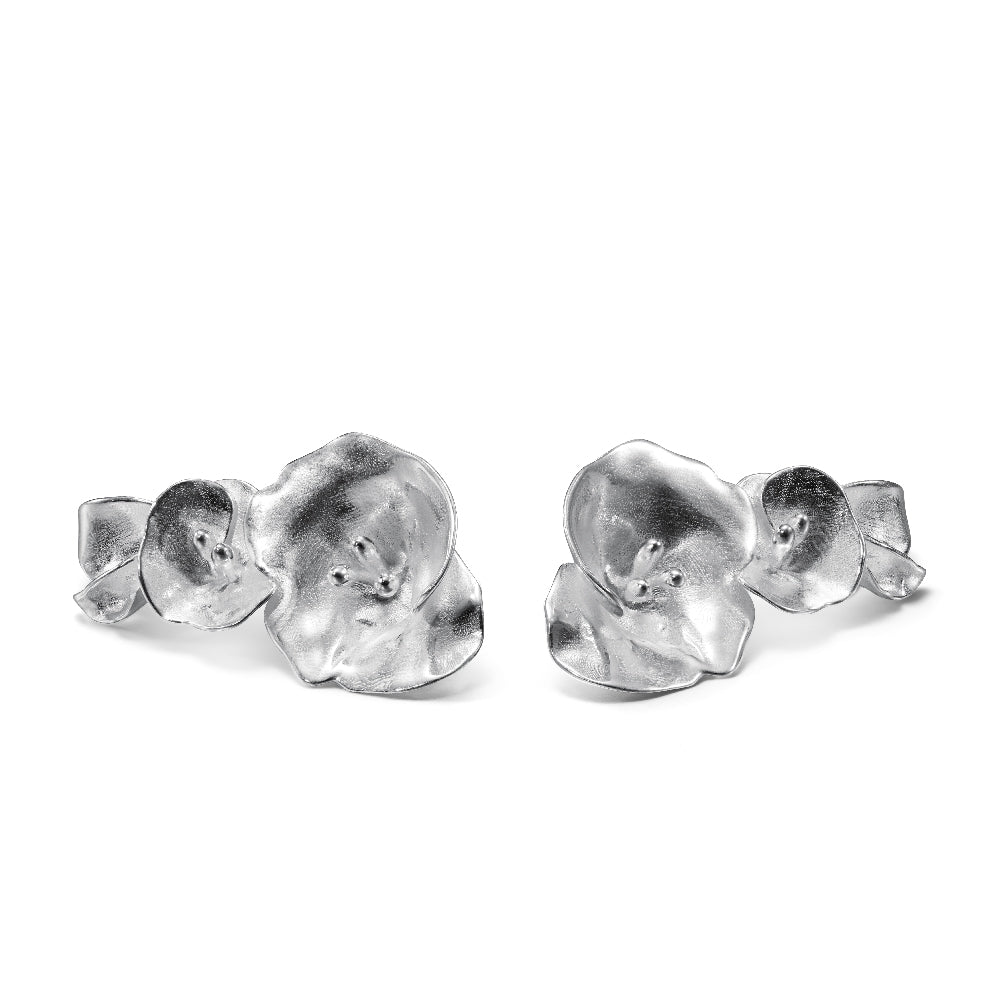 Kalevala Kesäyön ruusu -korvakorut isot hopea