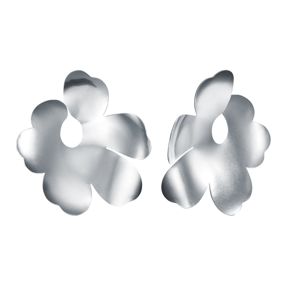 Kalevala x Marimekko Unikko-korvakorut isot hopea