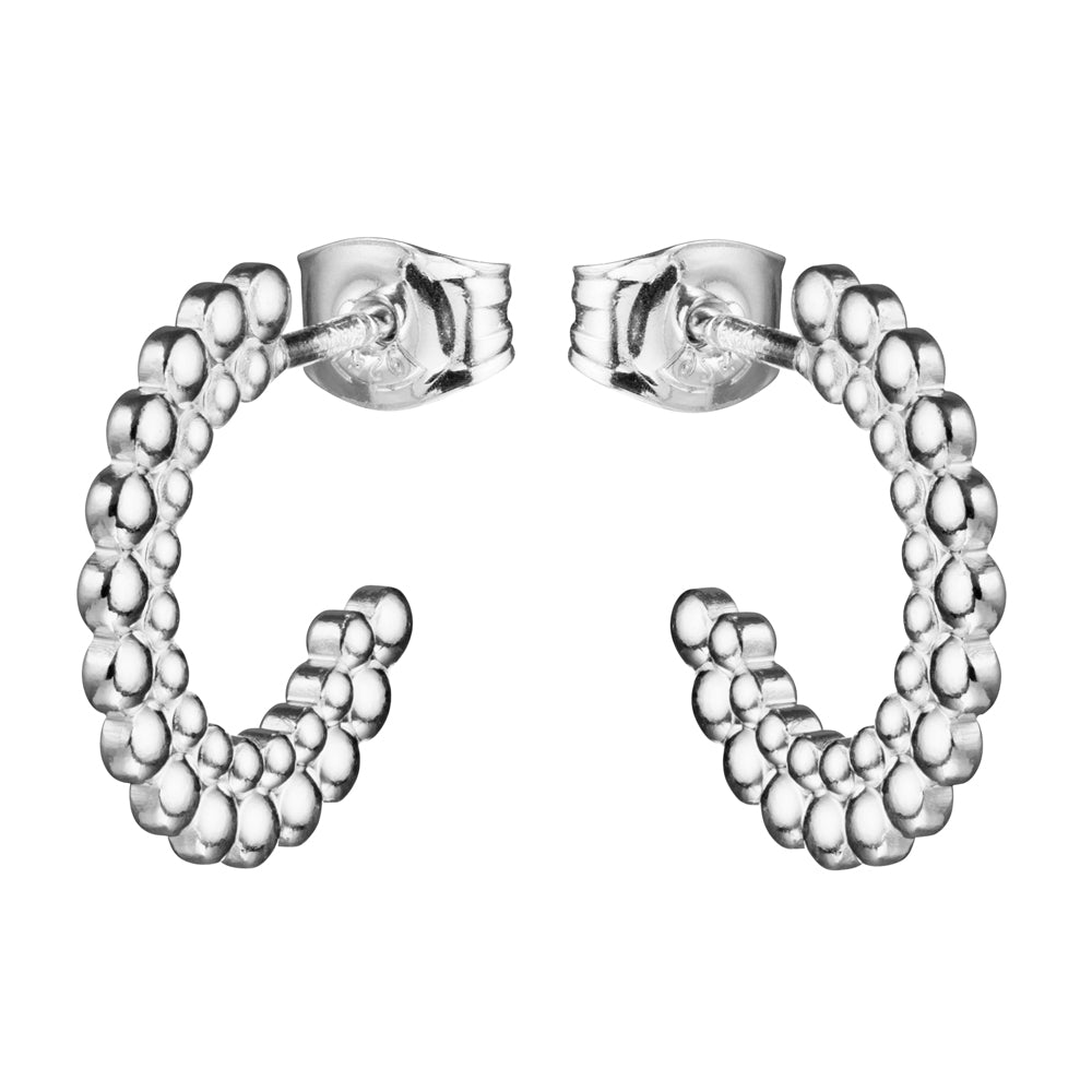 Kalevala Valoisa-rengaskorvakorut hopea