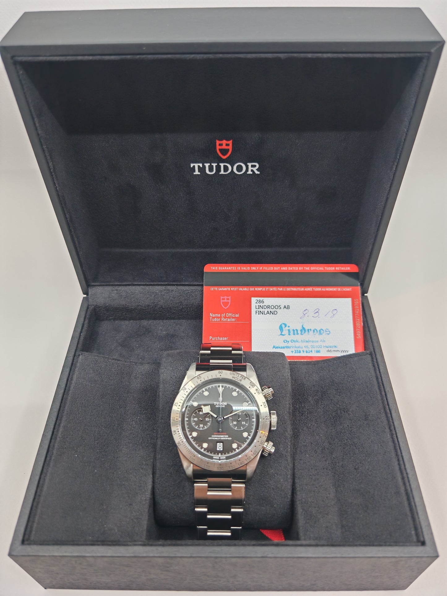 Pre-Owned Tudor Heritage Black Bay Chronograph