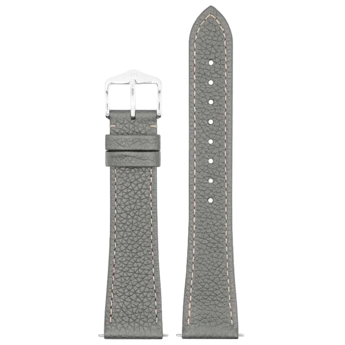 Hirsch Bologna nahkaranneke harmaa