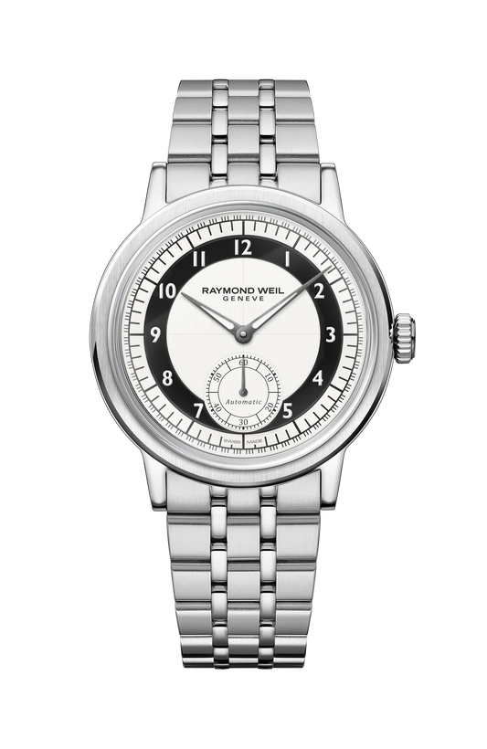 Raymond Weil Millesime Small Seconds 39 mm, tuxedo dial